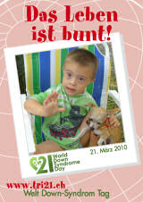 Poster zum Welt Down-Syndrom Tag 2010