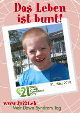 Poster zum Welt Down-Syndrom Tag 2010