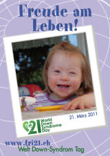 Poster zum Welt Down-Syndrom Tag 2011