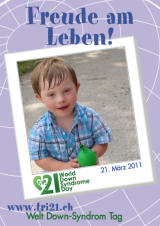 Poster zum Welt Down-Syndrom Tag 2011