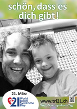 Posteraktion zum Welt Down-Syndrom Tag 2016