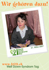 Poster zum Welt Down-Syndrom Tag 07