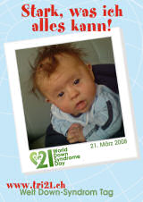 Poster zum Welt Down-Syndrom Tag 08