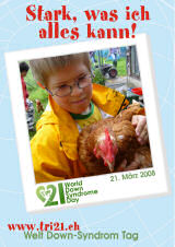 Poster zum Welt Down-Syndrom Tag 08