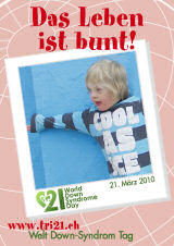 Poster zum Welt Down-Syndrom Tag 2010