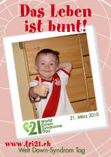 Poster zum Welt Down-Syndrom Tag 2010