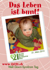 Poster zum Welt Down-Syndrom Tag 2010