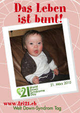 Poster zum Welt Down-Syndrom Tag 2010