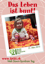Poster zum Welt Down-Syndrom Tag 2010