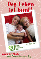 Poster zum Welt Down-Syndrom Tag 2010