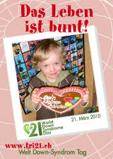 Poster zum Welt Down-Syndrom Tag 2010