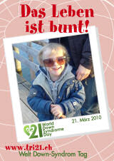 Poster zum Welt Down-Syndrom Tag 2010