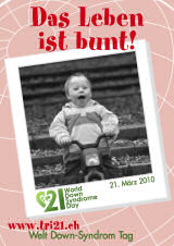 Poster zum Welt Down-Syndrom Tag 2010