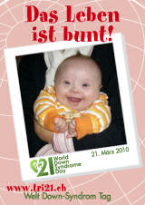 Poster zum Welt Down-Syndrom Tag 2010