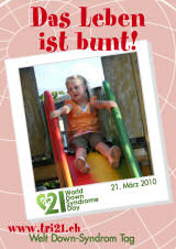 Poster zum Welt Down-Syndrom Tag 2010