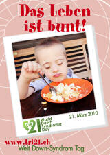 Poster zum Welt Down-Syndrom Tag 2010