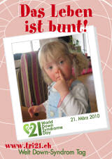 Poster zum Welt Down-Syndrom Tag 2010