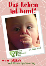 Poster zum Welt Down-Syndrom Tag 2010