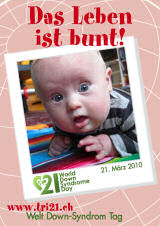 Poster zum Welt Down-Syndrom Tag 2010
