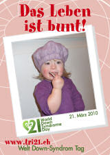 Poster zum Welt Down-Syndrom Tag 2010