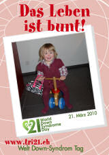Poster zum Welt Down-Syndrom Tag 2010