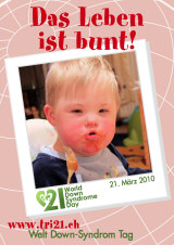 Poster zum Welt Down-Syndrom Tag 2010
