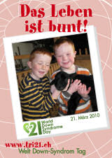 Poster zum Welt Down-Syndrom Tag 2010