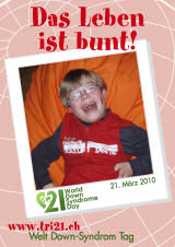 Poster zum Welt Down-Syndrom Tag 2010