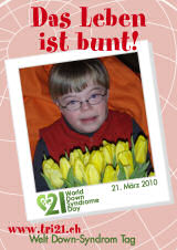 Poster zum Welt Down-Syndrom Tag 2010