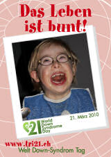 Poster zum Welt Down-Syndrom Tag 2010