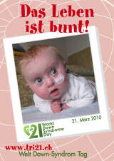 Poster zum Welt Down-Syndrom Tag 2010