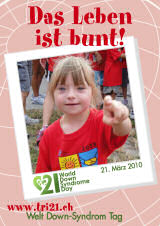Poster zum Welt Down-Syndrom Tag 2010