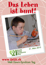 Poster zum Welt Down-Syndrom Tag 2010