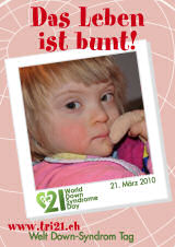 Poster zum Welt Down-Syndrom Tag 2010
