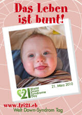 Poster zum Welt Down-Syndrom Tag 2010