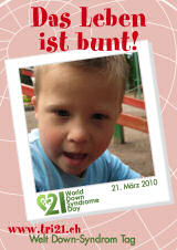 Poster zum Welt Down-Syndrom Tag 2010
