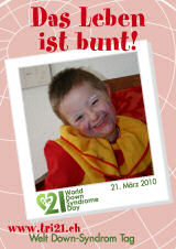 Poster zum Welt Down-Syndrom Tag 2010