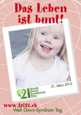 Poster zum Welt Down-Syndrom Tag 2010