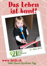 Poster zum Welt Down-Syndrom Tag 2010