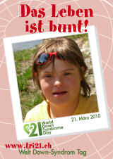 Poster zum Welt Down-Syndrom Tag 2010