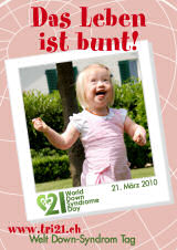 Poster zum Welt Down-Syndrom Tag 2010