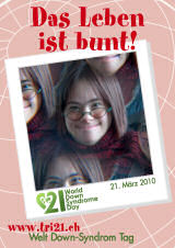 Poster zum Welt Down-Syndrom Tag 2010