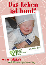 Poster zum Welt Down-Syndrom Tag 2010