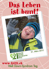 Poster zum Welt Down-Syndrom Tag 2010