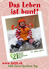 Poster zum Welt Down-Syndrom Tag 2010