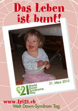 Poster zum Welt Down-Syndrom Tag 2010