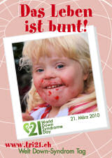 Poster zum Welt Down-Syndrom Tag 2010