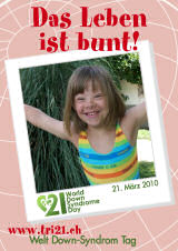 Poster zum Welt Down-Syndrom Tag 2010