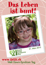 Poster zum Welt Down-Syndrom Tag 2010