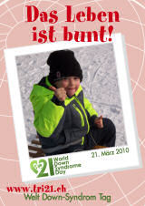 Poster zum Welt Down-Syndrom Tag 2010